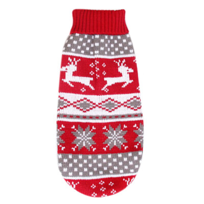 

Pet Christmas Clothes Dog Reindeer Holiday Pet Clothes Sweater Christmas Family Sweaters for Dogs Puppy Kitten Cats