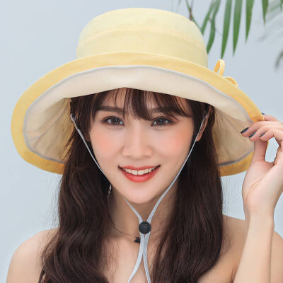 

New female spring&summer Korean version of Joker Sun Hat Sun fisherman Hat UV visor travel Sun Hat