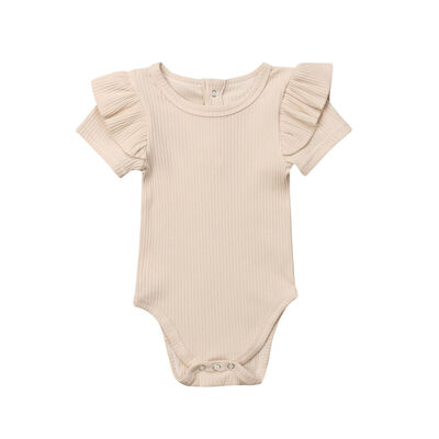 

Newborn Kids Baby Girls Top Romper Jumpsuit Bodysuit Outfits Solid Clothes