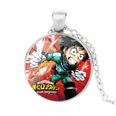 

26 Styles For You Choose Anime Boku No My Hero Academia Katsuki Deku All Might Cabochon Necklace Unisex Jewelry