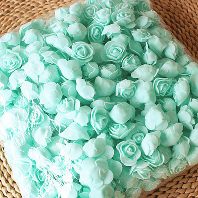 

500Pcs PE Foam Rose Head Artificial Flower for DIY Bear Doll Wedding House Decor