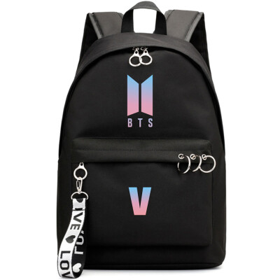 

Kpop BTS Backpack Bangtan Boys School Bookbag Travel Shoulder Bag with USB Port