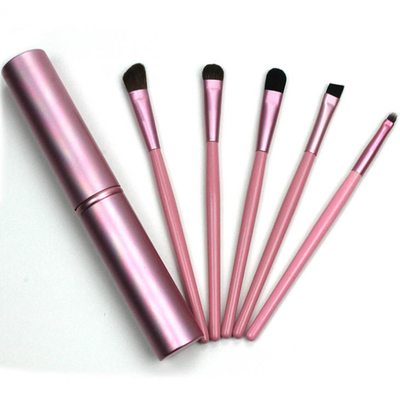 

Gobestart 5Pcs Professional Makeup Eye Eyeshadow Brush Brushes Cosmetic SetRound Tube