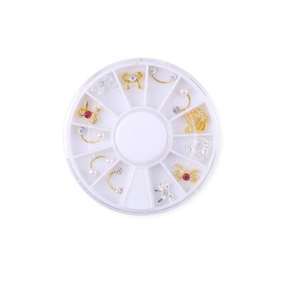 

1 Bag Nail Art Glitter Stickers Alloy Diamond Hollow Out Nail Decoration