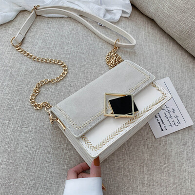 

Foreign air matte small bag female 2019 new wave Korean version of the wild Messenger bag chain bag simple fashion small square bag