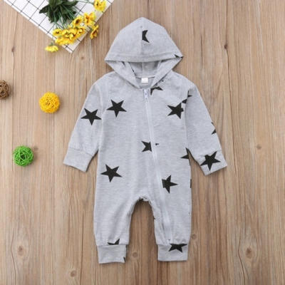 

Cute Newborn Kid Baby Boy Girl Stars Romper Bodysuit Jumpsuit Outfits Clothes