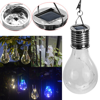 

Gobestart Waterproof Solar Rotatable Outdoor Garden Camping Hanging LED Light Lamp Bulb
