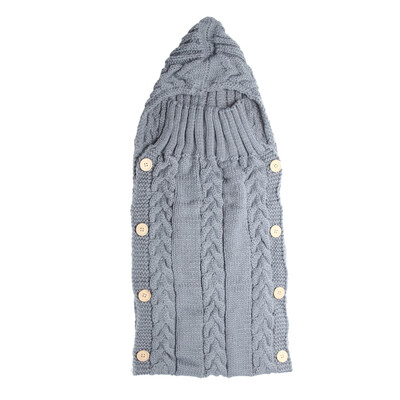 

Baby Infant Swaddle Wrap Warm Wool Knitted Swaddling Blanket Sleeping Bag