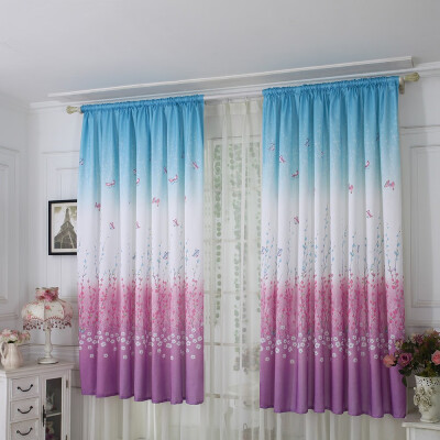 

Siaonvr Butterfly Curtain Tulle Window Treatment Voile Drape Valance 1 Panel Fabric
