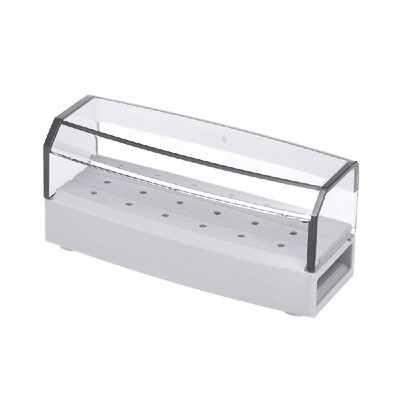 

18-hole Dental Box Sterilization Storage Box for Dental Polishing Head Dental Bur Dentist Tool Box Two-color Optional