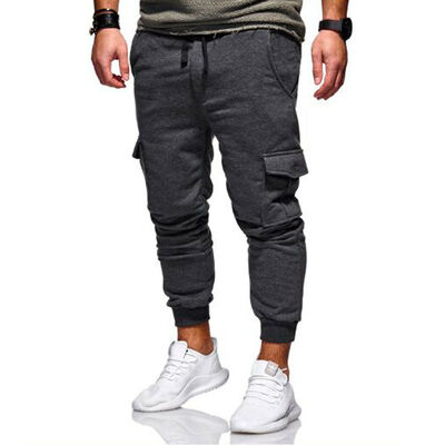 

SUNSIOM Mens Twill Jogger Wrinkle Pants Casual Trousers Harem Hip Hop Slim Fit Joggers