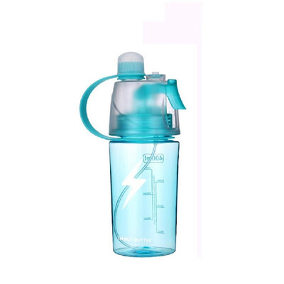 

Portable Outdoor Sport Cycling Water Bottle Mist Spray Cup Dual-use 400ml600ml Drinking Cups Water Bottles