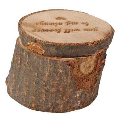 

Rustic Wedding Ring Box Wooden Retro Custom Ring Case Holder for Engagement