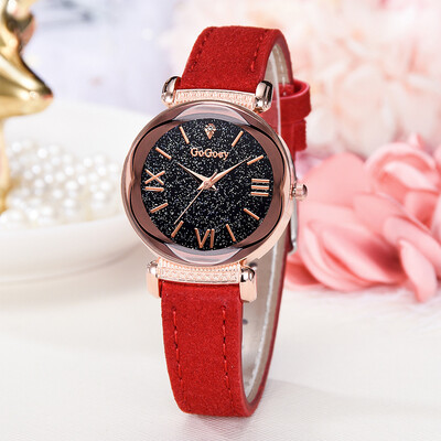 

RM Fashion Simple Roman Numeral Scale Starry Dial Dial Quartz Female Watch