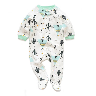 

Summer Baby Boy roupa de bebes Newborn Jumpsuit Long Sleeve Cotton Pajamas 0-18 Months Rompers Baby Clothes