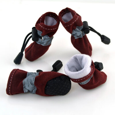 

Waterproof Pet Dogs Shoes Fall&Winter Warm Soft Thick Breathable Dogs Boot Shoes For Chihuahua Puppies 7 Color dog shoes