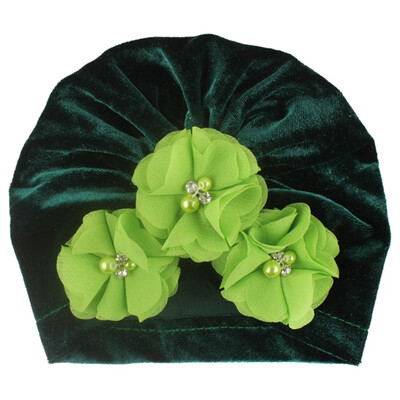 

2 Styles Newborn Baby Velvet Cloth Turban Toddler Rabbit Hospital Hat Ear Hat Kids Baby Cap
