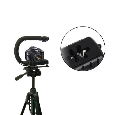 

DV Hand Held C-Shaped Shooting Video Stabilizer Hand-held Stabilizing Grip Low Frame Flash Stands Stabilizer