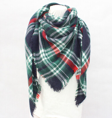 

2018 autumn&winter new plaid scarf foreign trade original European&American big brand imitation cashmere scarf shawl square