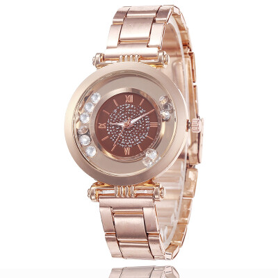 

Fashion watch popular diamond digital watch new starry steel belt ladies student quartz watch