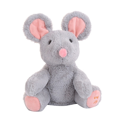 

Siaonvr The Mouse Baby Soft Plush Toy Singing Stuffed Animated Animal Kid Doll Gift