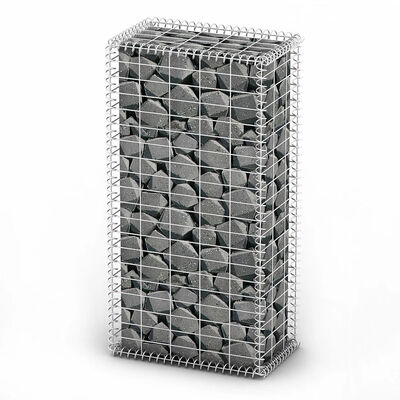 

Gabion Basket with Lids Galvanized Wire 394"x197"x118"