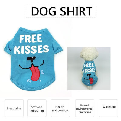 

Dog Shirt Dog T-Shirts Dog Spring Summer Clothes Printed Pet Clothing Pet Summer Clothes for Puppy Dogs