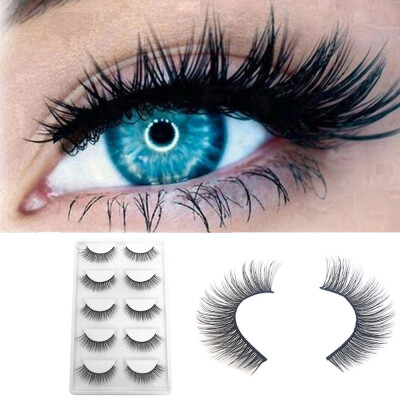 

〖Follure〗5Pair Luxury 3D False Lashes Fluffy Strip Eyelashes Long Natural Party