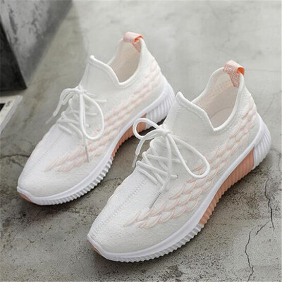 

DIWEINI White sneakers women Spring Summer Casual Shoes Breathable Mesh Flat Shoes Woman Trainers Shoes Tenis feminino F01