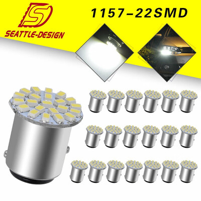 

20x White 1157 BAY15D 22-LED Backup ReverseParking LED Light Bulbs 12V 6000K