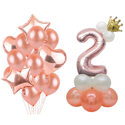 

Qinglan Digital Balloons Birthday Childrens Holiday Party Marriage Proposal Expression Company Anniversary Celebration Number 2 Set