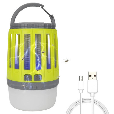 

USB Rechargeable Mosquito Killing Lamp Portable Tent Light Built-in 1800mAh Li-ion Battery Bug Zapper Flying Insect Killer Repelle