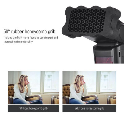 

Flash Speedlite Rubber Honeycomb Grib 7pcs Color Gels Filters for Canon Nikon Sony Godox Yongnuo Camera Flash Light