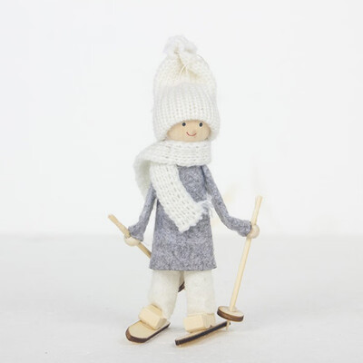 

New Hot Creative Christmas mini ski dolls Christmas Tree Pendant Doll Ornament Year Bar Home Party Decoration