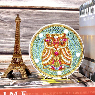 

DIY Full Drill Diamond Painting Lamp Butterfly Animal LED Light Home Decor