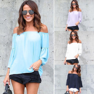 

Fashion Women Ladies Summer Short Sleeve Shirt Loose Casual Blouse Tops T-Shirt