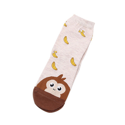 

New Fashion Women Cotton Cute Socks Cartoon Cat And Dogs Paws With Dots Happy Funny Socks Woman