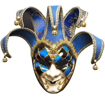 

Venice Italy Antique Mask Party Cosplay Mask Halloween Fancy Masquerade Mask 5 Bells Red Blue Excellent Masks