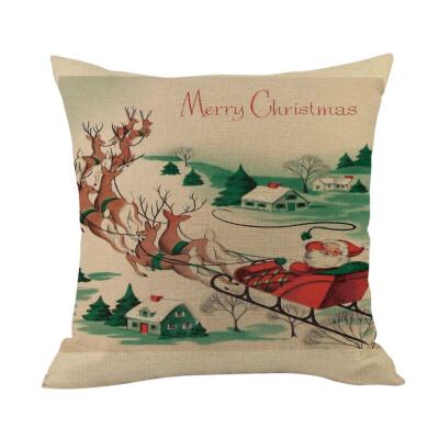 

〖Follure〗Merry Christmas Cushion Cover Square Pillow Case Home Decor