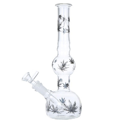 

Water Glass Pipe Transparent Glassware Herb Tobacco Cigarette Filter Oil Burner Pipes Shisha Hookah Bottle with Ash Bowl Smoking T