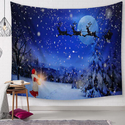 

〖Follure〗Christmas Tapestry Santa Print Wall Hanging Tapestry Art Home Decor