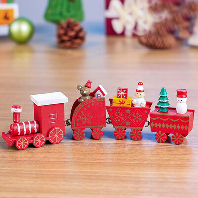 

〖Follure〗Christmas Decoration Gift Christmas Train Holiday Gift Decoration Decoration