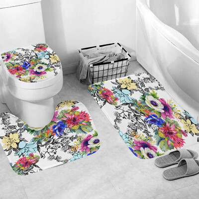 

〖Follure〗3pcs Non-Slip Bath Mat Bathroom Kitchen Carpet Doormats Decor