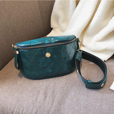 

Spring&summer ns super fire bag female 2019 new Korean fashion rhombic embroidered line chest bag wild wide shoulder strap chest bag
