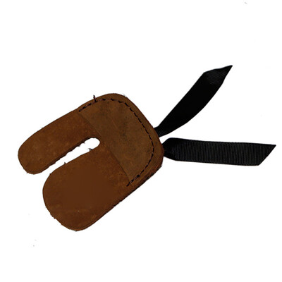 

Cow Leather Archery Finger Guard Protection Pad Glove Tab Bow Shooting Protector