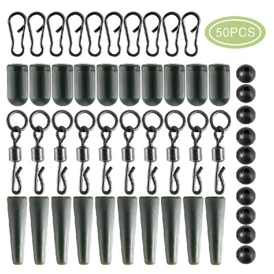 

Fishing Accessories Tackle Set Rubber Sleeve Chod Beads Big Eye Swivels Quick Change Swivel Fish Line Bead Snaps Clip Lead Clip Fi