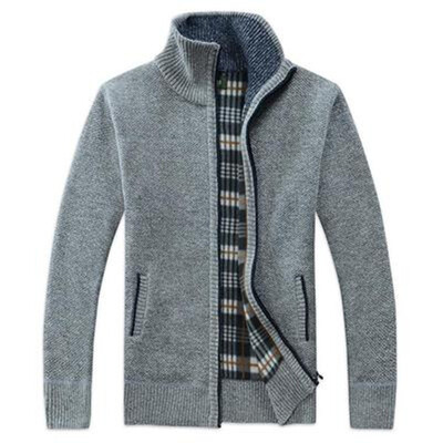 

Fashion Mens Winter Warm Slim Sweater Knitted Cardigan Jumper Zip Short Coat