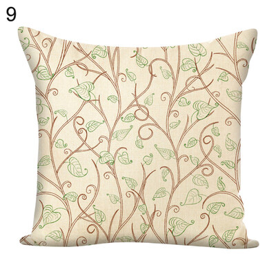 

45x45cm Leaves Square Throw Pillow Case Cushion Cover Home Sofa Bed Car Decor