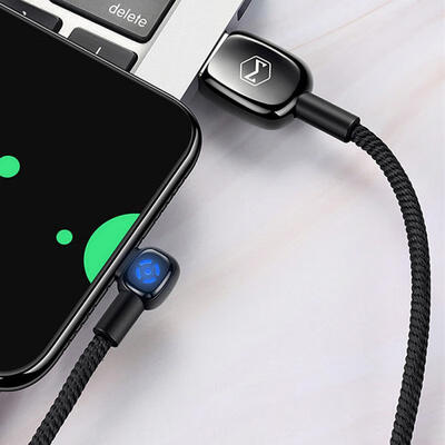 

Bent Type-C Cable USB-C Charging And Syncing Cable For Huawei Samsung-1m