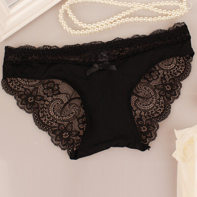 

Sexy Lace women panties underwear Hollow out Floral Pattern Half-transparent Lace Cute Hot girl Low-Rise X-XLV008